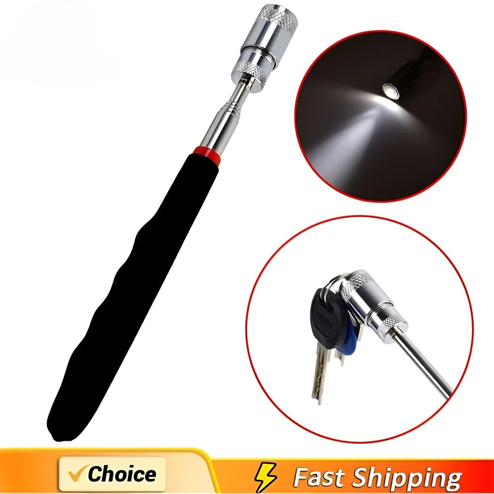 Fishing Rod Telescopic - Caneta magnética telescópica extensível captador haste