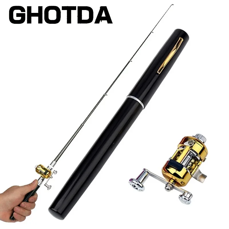 Penn Reel Fierce - Mini vara de pesca telescópica de