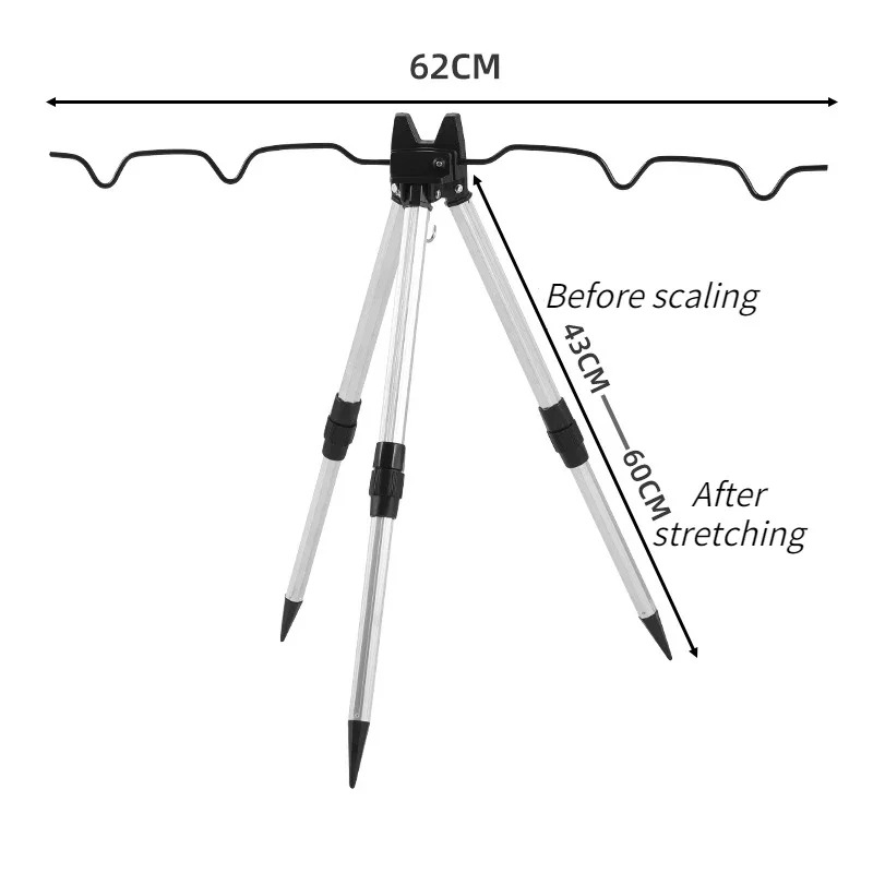 1 CONJUNTO Suporte Telescópico - Fishing Rod Telescopic avaliação e preço