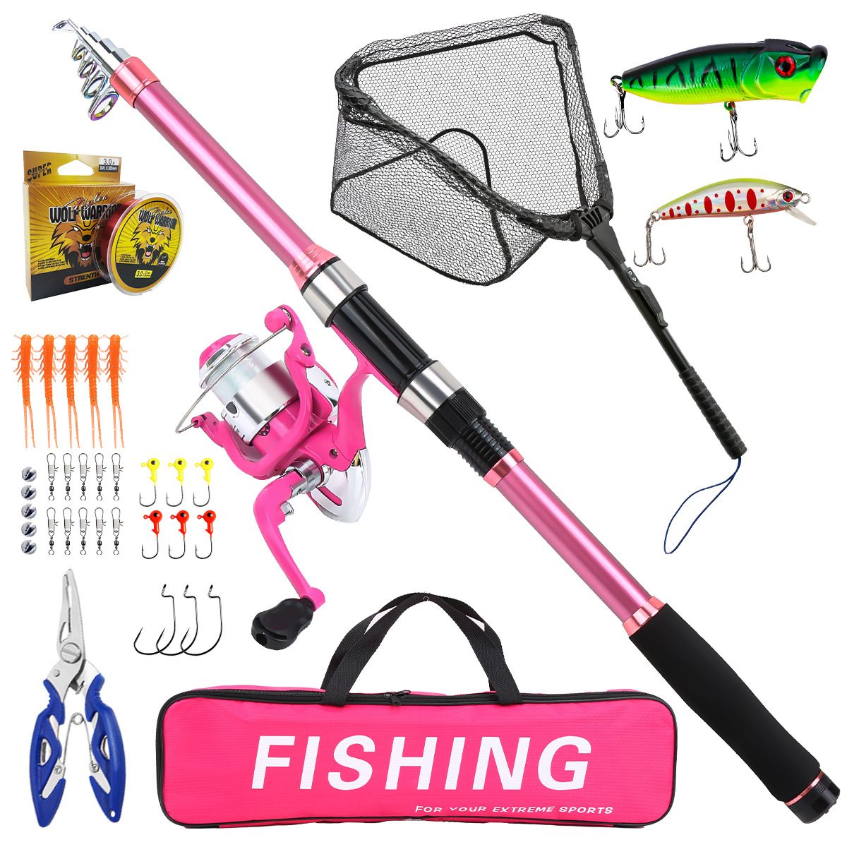 Conjunto completo de vara de p - Fishing Rod Combo avaliação e preço