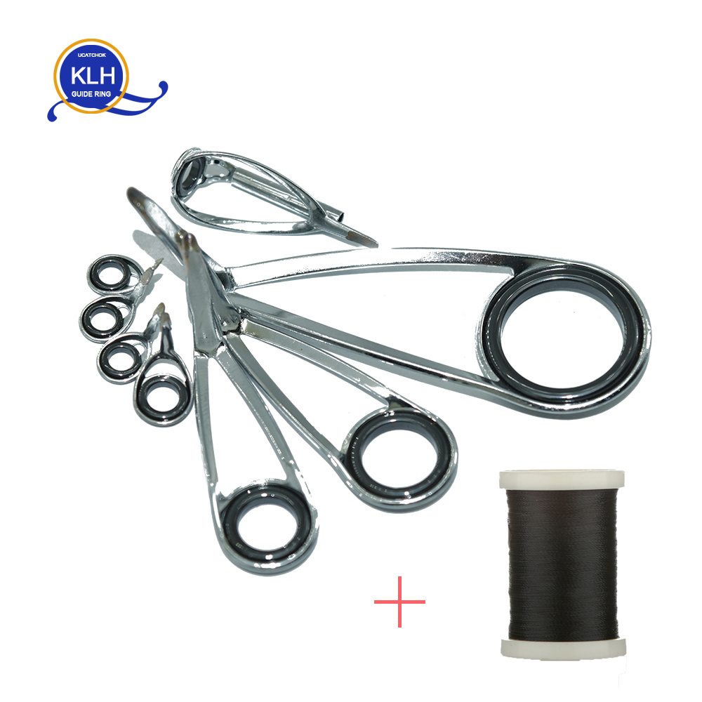 8 pçs/kit klh suporte anel gui - Fishing Rod Repair Kit avaliação e preço