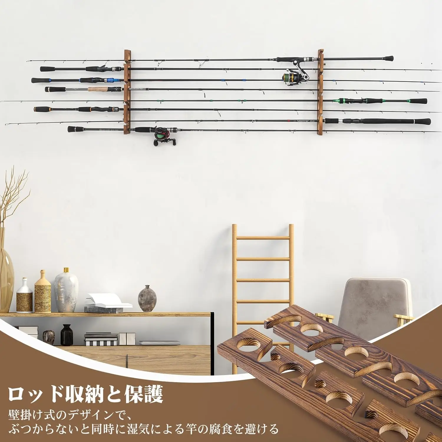 Suportes para Varas de Pesca G - Fishing Rod Rack avaliação e preço