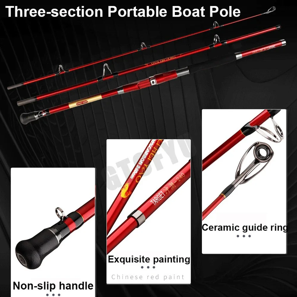 Vara de pesca portátil de 3 pe - Fishing Rod Surf avaliação e preço